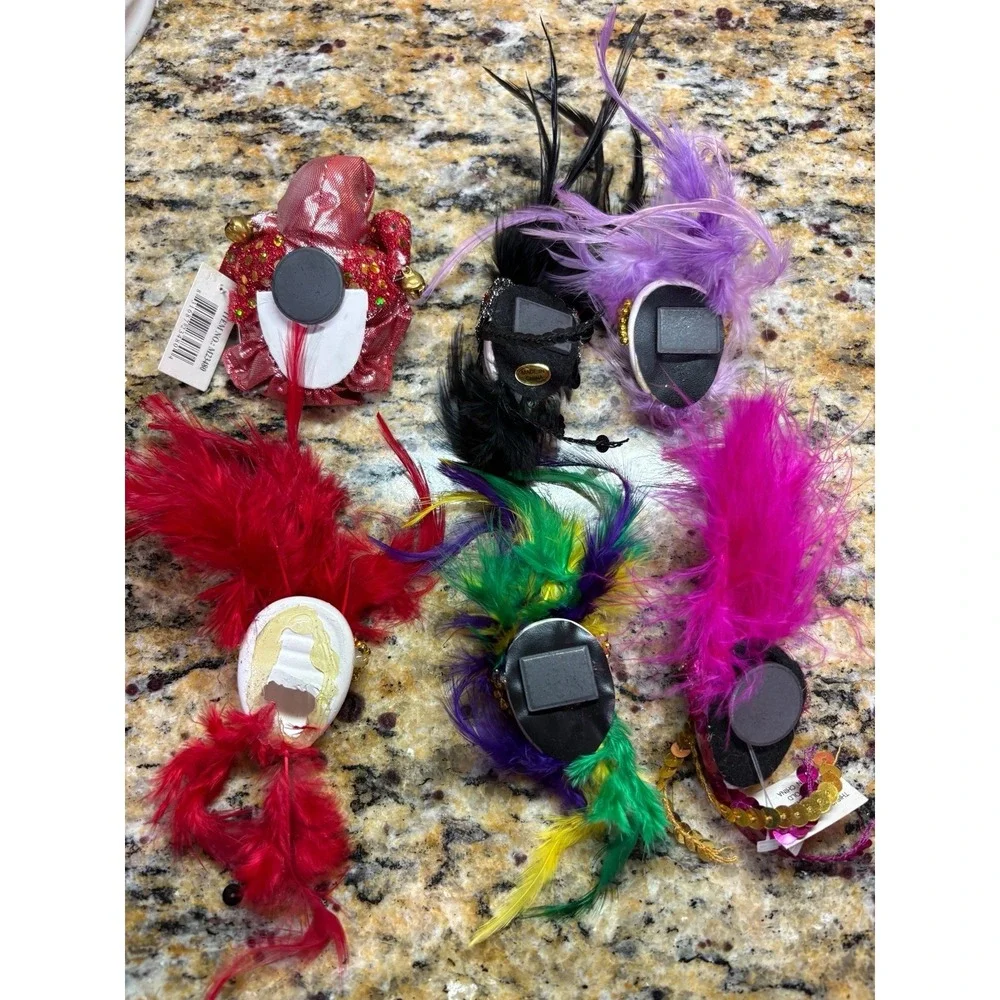 Mardi Gras Refrigerator Décor Magnets Masquerade Venetian Ornament party favor